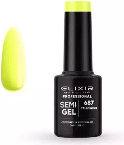 Elixir Semi Gel Ημιμόνιμο Βερνίκι Νυχιών Yellowish 687 5ml