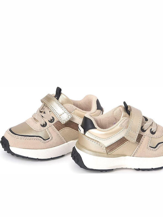 Running Παιδικά Sneakers με Σκρατς Χρυσά