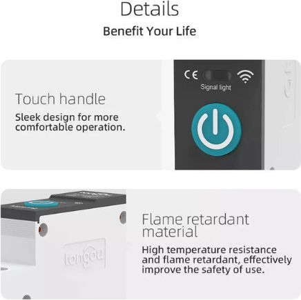 Tongou Kilowatt Meter Electric Panel Analog Rail Single Phase Wi-Fi Tuya TO-Q-MP65-SY1-132WT