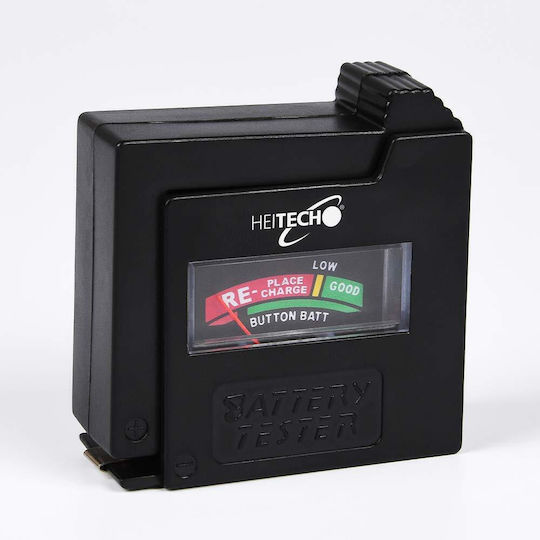Heitech 04002436 Analog Battery Tester with Battery Size Adjustment Lever