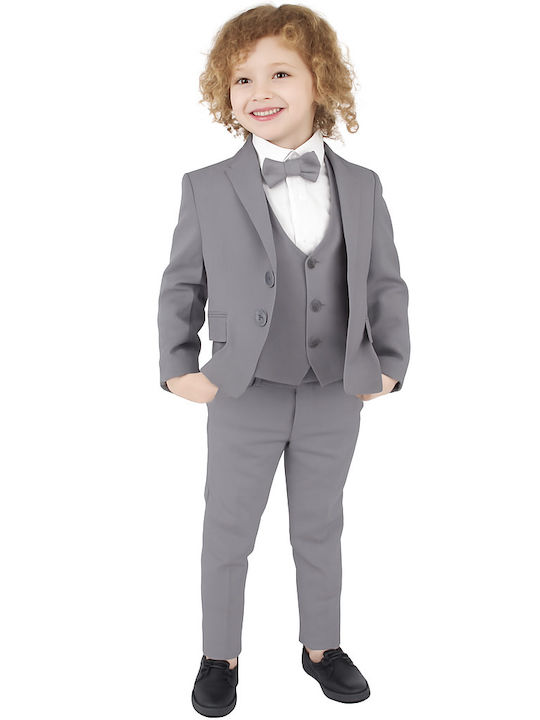 TakTakBaby Baptism Suit Gray 5 Pieces