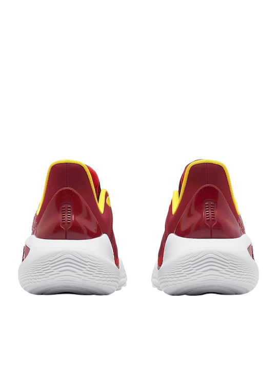 Curry 11 High Basketball Shoes Red / Cardinal