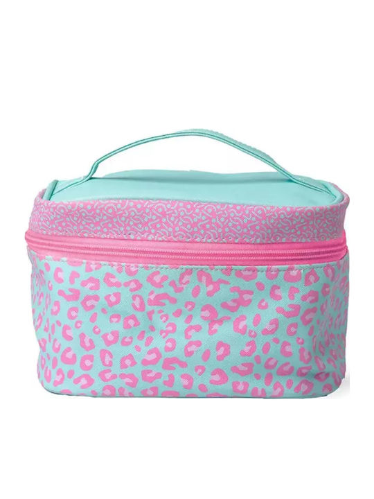Idc Institute Cosmetic Bag Νεσεσέρ Καλλυντικών 21 X 15 X 14cm Ροζ Φιστικί