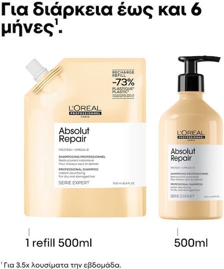 L'Oréal Professionnel Serie Expert Absolut Repair Șampon Reconstrucție/Hrană pentru Păr Deteriorat 300ml