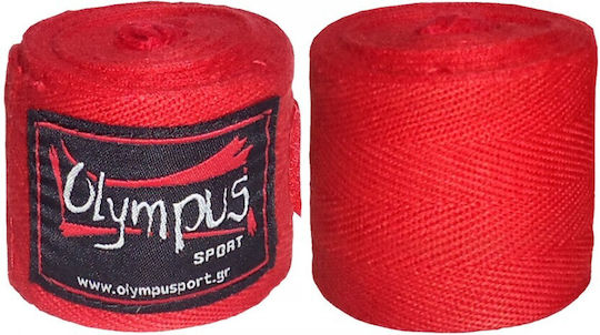Olympus Sport Hand Wraps Pair 521113 521113 Μπαντάζ 3.5m Κόκκινα