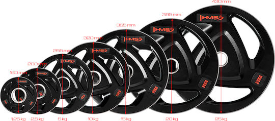 HMS Set of Plates Rubber 1 x 1.25kg Ø51mm
