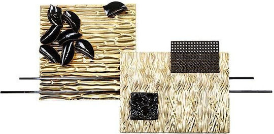Geometrisches Wanddekoration Element 125,7x5,1x62,9cm