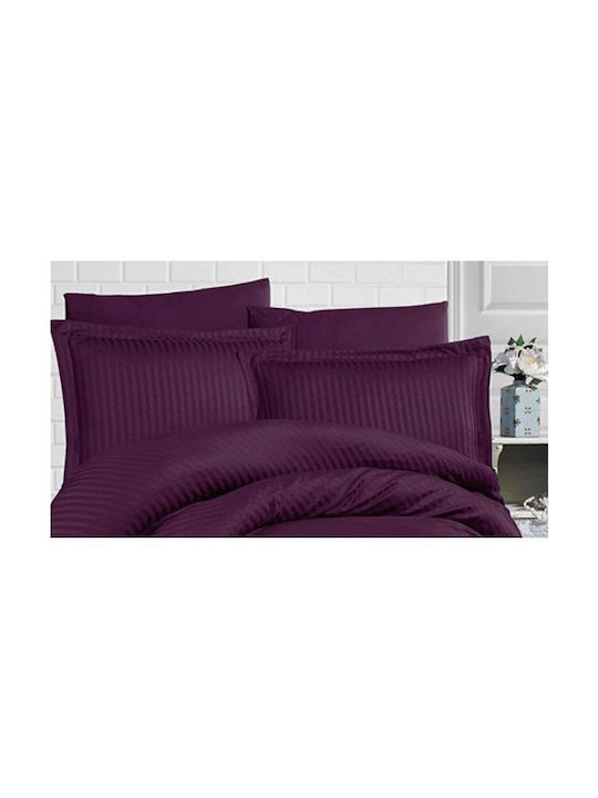 Kotonia Home Set Față de Pernă cu plic de acoperire Violet 50x70cm.