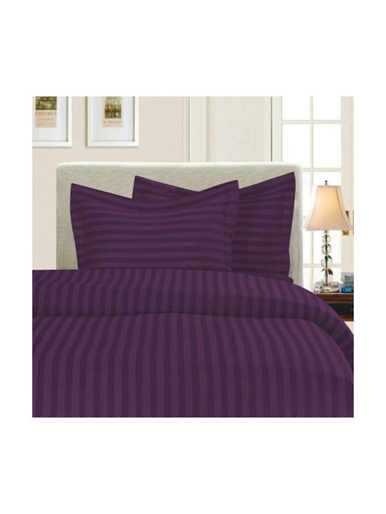 Kotonia Home Set Față de Pernă cu plic de acoperire Violet 70x70cm.