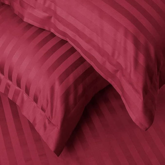 Kotonia Home Σετ Μαξιλαροθήκες με Φάσα Red 40x40εκ.