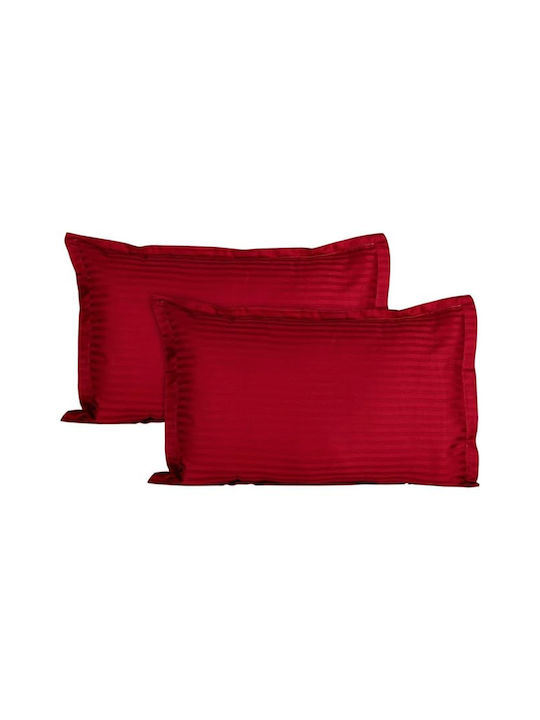 Kotonia Home Set Față de Pernă Roșu 70x70cm.