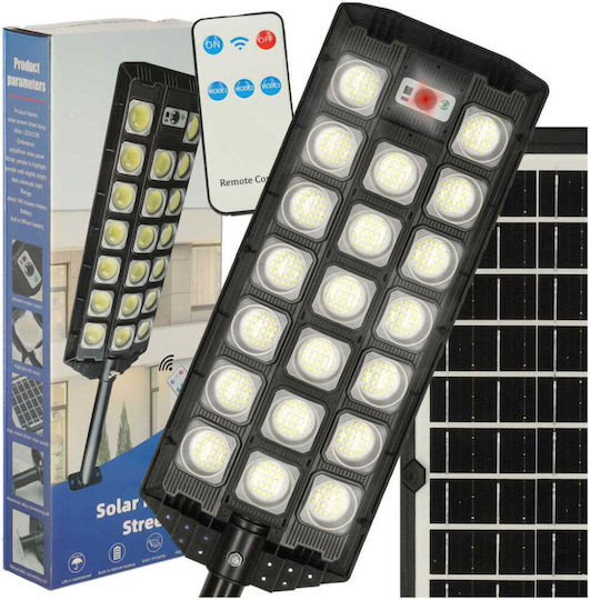 Lampă Solară Stradală 60W 20000lm cu Senzor de Mișcare, Fotocelulă și Telecomandă IP65 47.5bucx18bucx6buccm