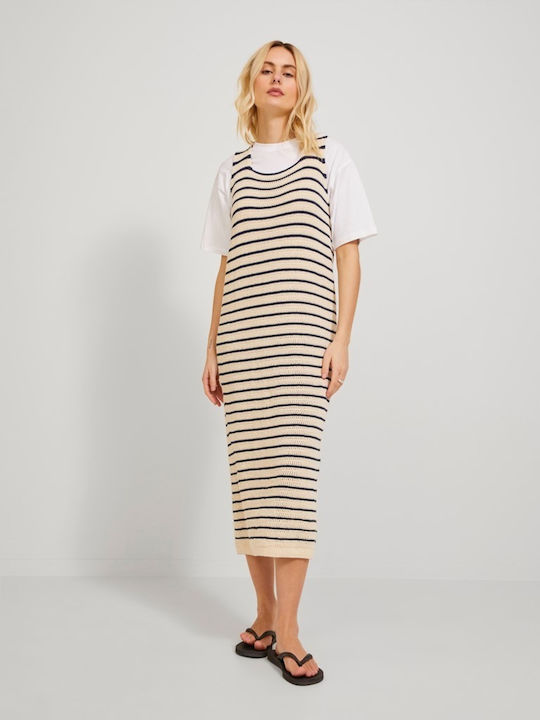 Summer Midi Dress Seed Pearl