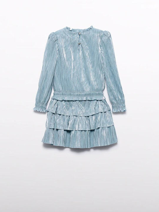 Kids Set with Skirt Winter 2 Pieces Blue