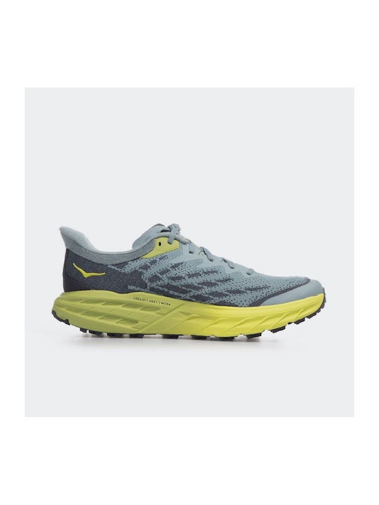 Sky Run Speedgoat 5 Sport Shoes Trail Running Stone Blue / Dark Citron