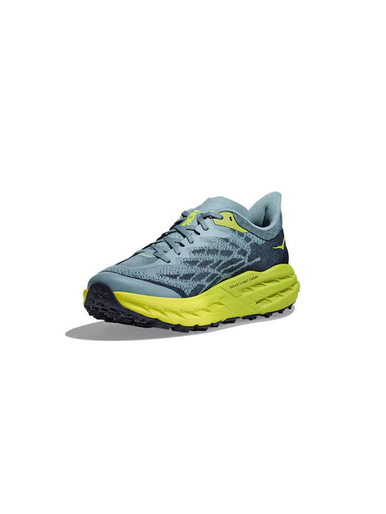 Sky Run Speedgoat 5 Sport Shoes Trail Running Stone Blue / Dark Citron