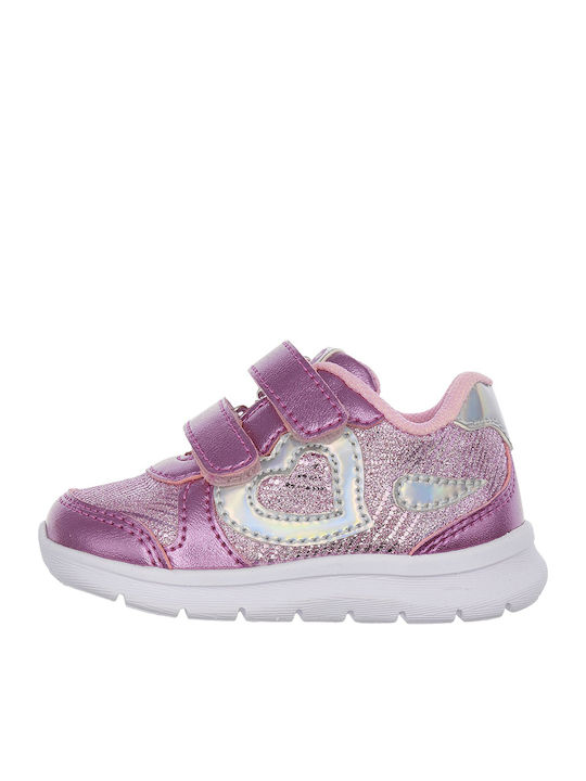 Gesta Kids Sneakers with Scratch Pink