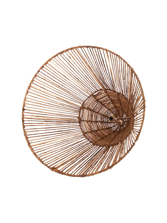 HomeMarkt Pendant Light Brown Boho with Rope for Socket E27 100x100x100cm