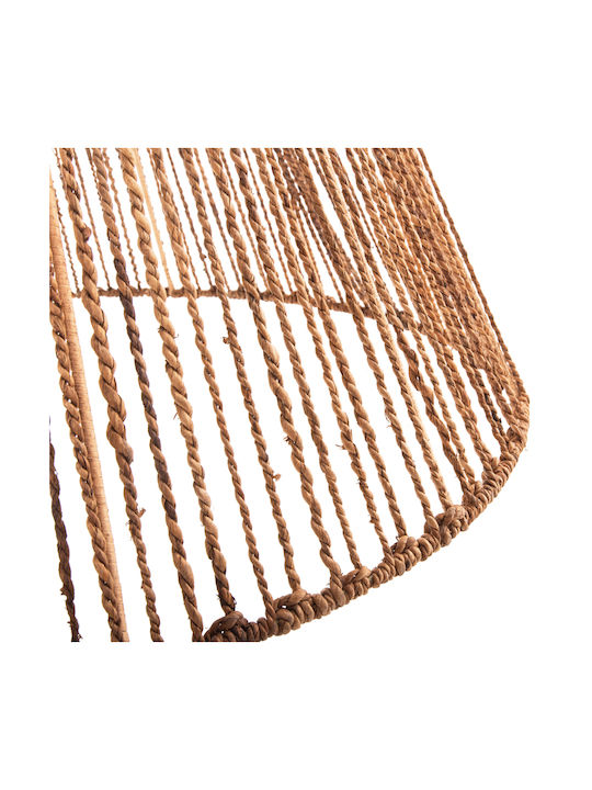 HomeMarkt Pendant Light Brown Boho with Rope for Socket E27 100x100x100cm