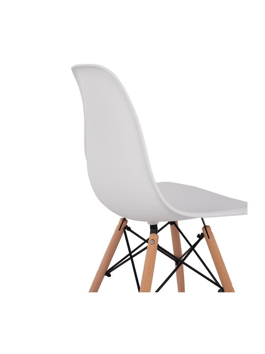 Twist Kitchen Polypropylene Chair White 46x50x82cm