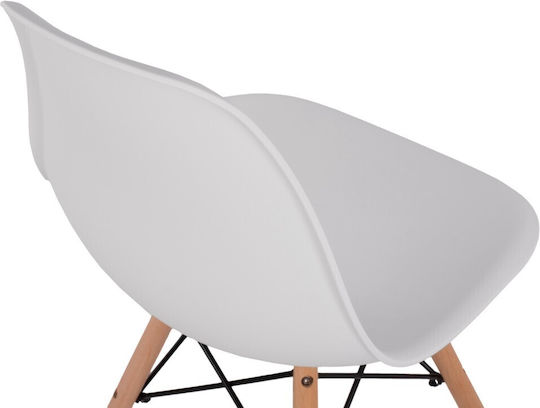 Twist Kitchen Polypropylene Chair White 46x50x82cm