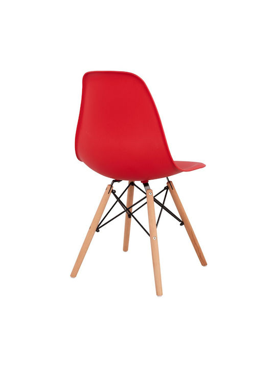Twist PP Stühle Küche Red 1Stück 46.5x53x82cm