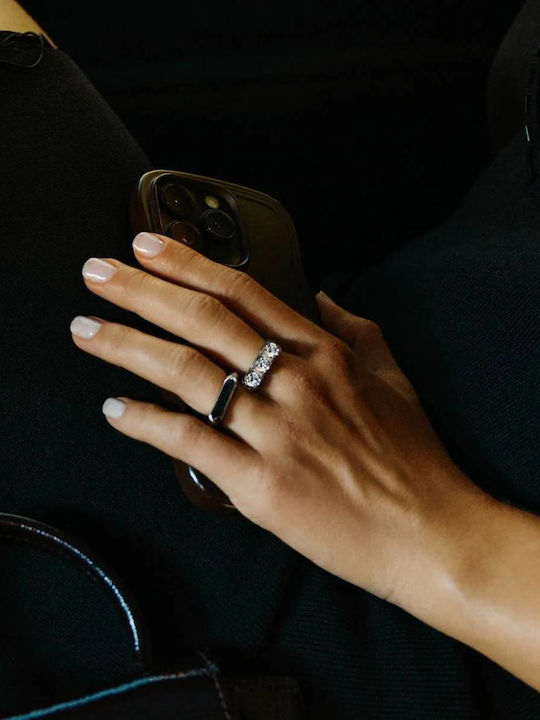 Edblad Damen Ring mit Steinen aus Stahl