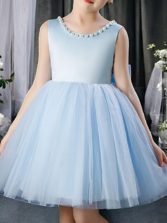 Kinderkleid Ärmellos Light Blue