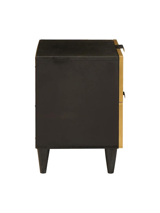 Solid Mango Wood Bedside Table 40x33.5x46cm