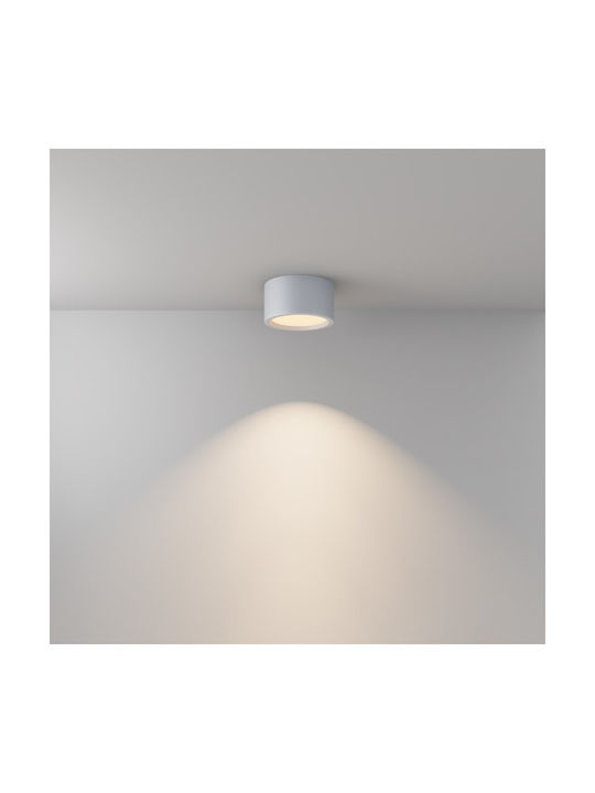 Maytoni Outdoor Ceiling Flush Mount with Integrated LED in White Color C090CL-15W3K-W