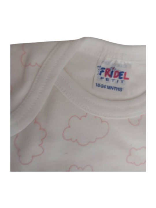 Fridel Petit Short-Sleeved White - Pink