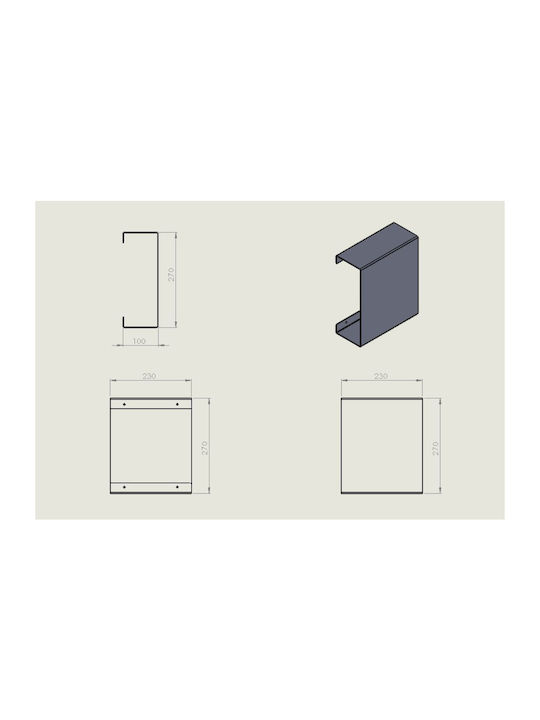 Verdi Grey Bathroom Shelf