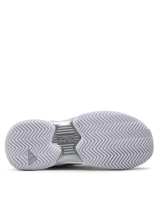 adidas Courtjam Control Women's Tennis Shoes for Hard Courts Cloud White / Silver Metallic