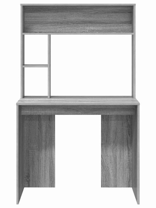 Γραφείο Ξύλινο Γκρι Sonoma 91x50x149εκ.