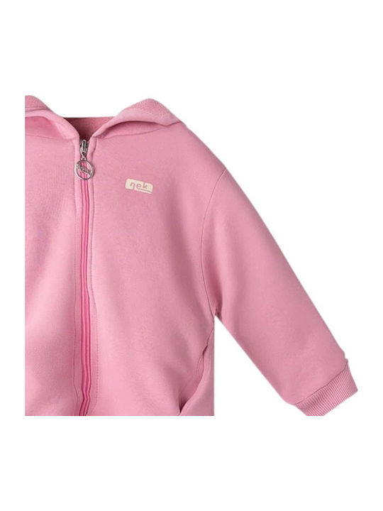Kids Cardigan Cotton Pink