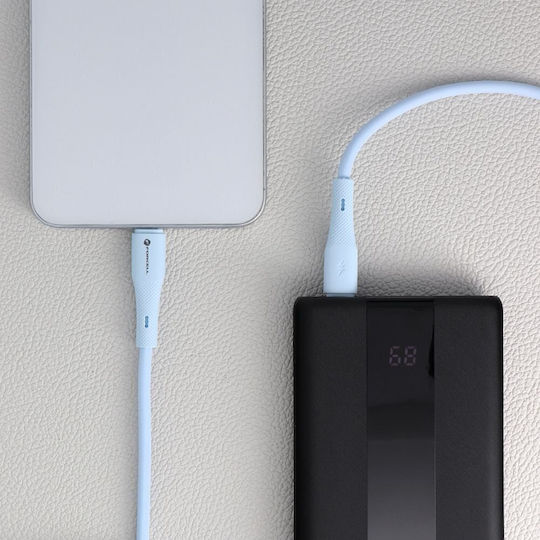Forcell F-energy USB 2.0 Kabel USB-C männlich - USB-C 60W Blau 1m