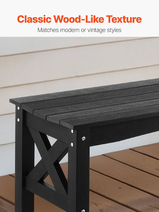 Outdoor Bench Plastic 113x40x43.5cm Outdoor Bench Plastic 113x40x43.5cm