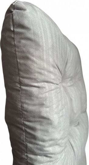 Linea Home Gartenstuhlkissen Mit Rückenlehne Bambus Grau 50x100cm