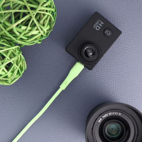 Forcell Regular USB 2.0 to micro USB Cable Πράσινο 1m 1τμχ