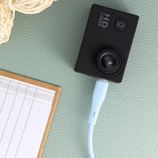 Forcell Редовна USB 2.0 до микро USB кабел Син 1м 1бр