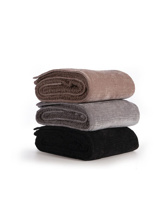 Nef-Nef Homeware Brave Tagesdecke Übergröße aus Polyester Grey 230x240cm