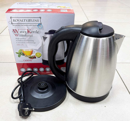 Royalty Line RL-SSK-SIL Kettle 1.7lt 1500W Silver