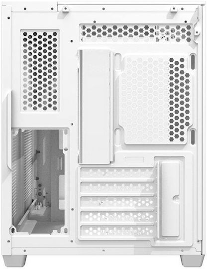 TH285M Gaming Midi Tower Computer Case with Side Window White