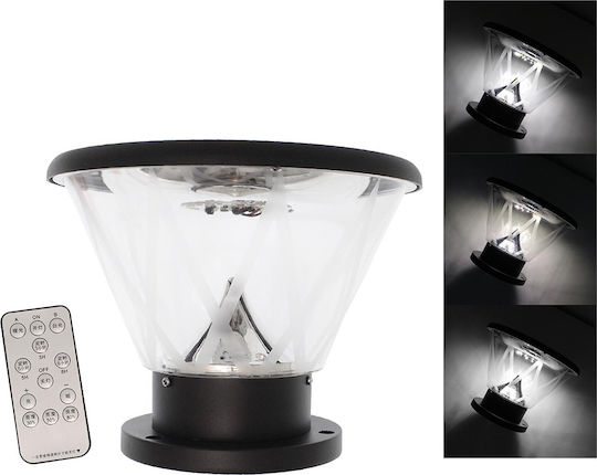Rixme Solar Light Floor Column 250lm Warm White with Remote Control IP67