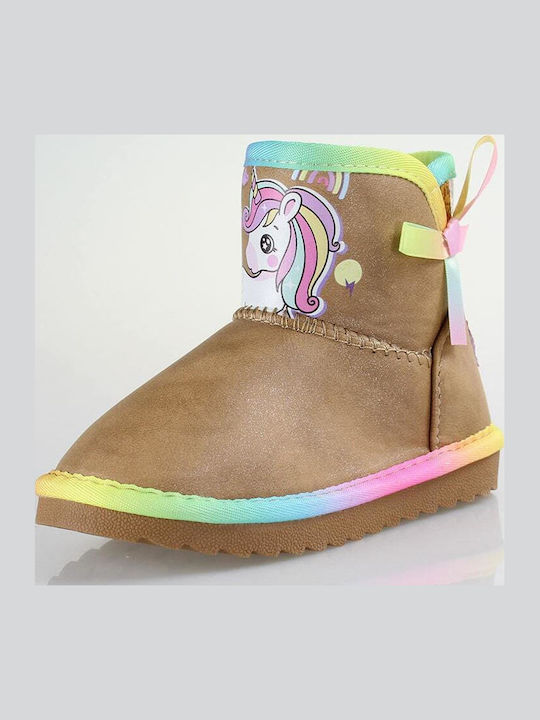 Unicorn Kids Boots Brown