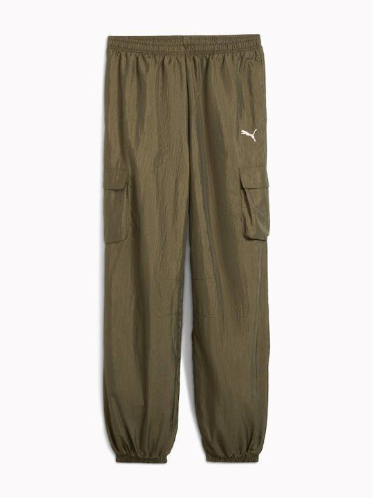 Παιδικό Παντελόνι Φόρμας Green Woven