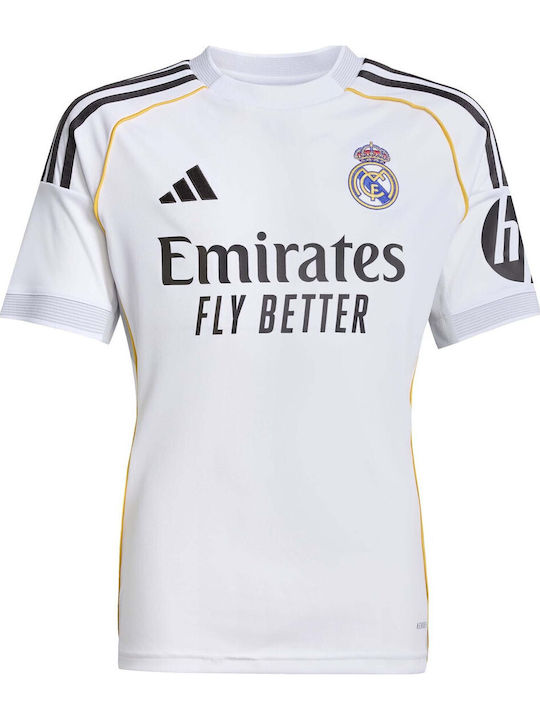 Real Madrid 25/26 Home JN8887 Kids Football Jersey Sports Fan Jersey