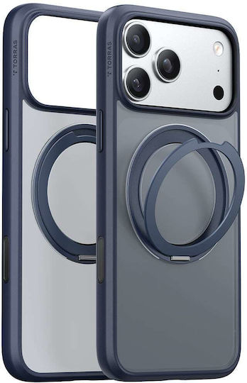 Torras Ostand Pro Back Cover Silicone Navy Blue (iPhone 17 Pro Max)