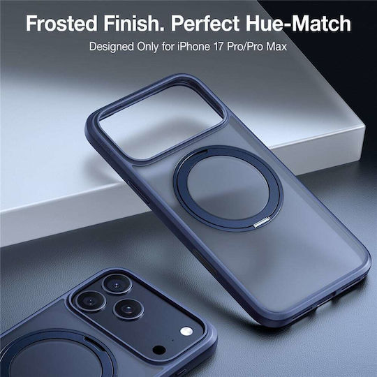 Torras Ostand Pro Back Cover Silicone Navy Blue (iPhone 17 Pro Max)