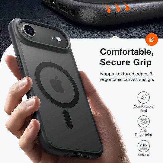 Torras Guardian Magnetic Back Cover Silicone Black (iPhone Air)